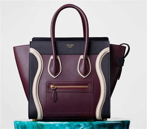 celine tri color|celine luggage bag.